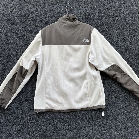 The North Face Denali Jacket Women's Sz Lg Fleece Polartec White Full Zip Womens - Picture 2 of 8